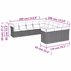 VidaXL 3250247 set mobili da esterno