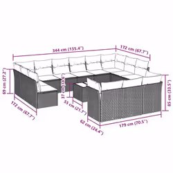 VidaXL 3250291 set mobili da esterno - Vista aggiuntiva 3