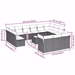 VidaXL 3250301 set mobili da esterno - Vista aggiuntiva 3