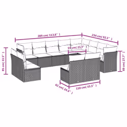 VidaXL 3250308 set mobili da esterno