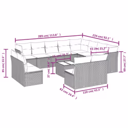 VidaXL 3250314 set mobili da esterno