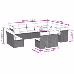 VidaXL 3250318 set mobili da esterno