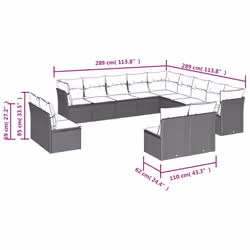 VidaXL 3250328 set mobili da esterno