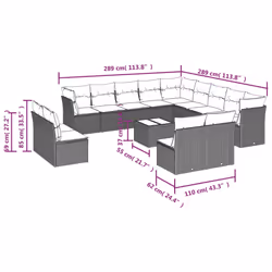 VidaXL 3250335 set mobili da esterno