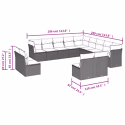 VidaXL 3250337 set mobili da esterno