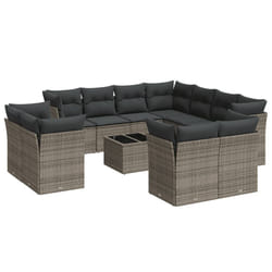 VidaXL 3250349 set mobili da esterno Grigio scuro