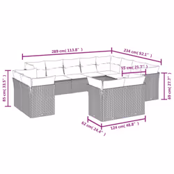 VidaXL 3250371 set mobili da esterno - Vista aggiuntiva 3