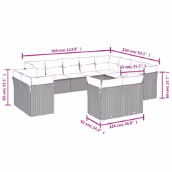 VidaXL 3250381 set mobili da esterno - Vista aggiuntiva 3