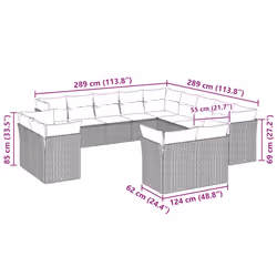 VidaXL 3250391 set mobili da esterno - Vista aggiuntiva 3