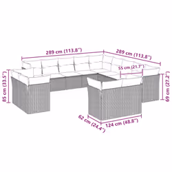 VidaXL 3250401 set mobili da esterno