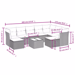 VidaXL 3250404 set mobili da esterno