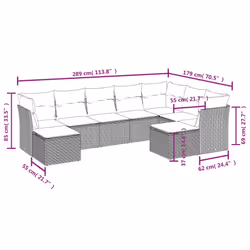 VidaXL 3250407 set mobili da esterno