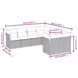 VidaXL 3250425 set mobili da esterno
