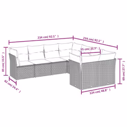 VidaXL 3250432 set mobili da esterno