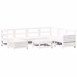 VidaXL 3250565 set mobili da esterno Bianco - Vista aggiuntiva 2