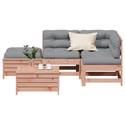 Set Divani Giardino 5 pz con Cuscini Legno Massello di Douglascod mxl 116299