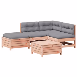 Set Divani Giardino 5 pz con Cuscini Legno Massello di Douglascod mxl 116299 - Vista aggiuntiva 2