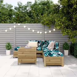 vidaXL Set Divani da Giardino 6 pz in Legno Impregnato di Pino - Vista aggiuntiva 3