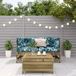 vidaXL Set Divani da Giardino 3pz con Cuscini Legno Impregnato di Pino - Vista aggiuntiva 3
