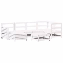 VidaXL 3250917 set mobili da esterno Bianco - Vista aggiuntiva 2