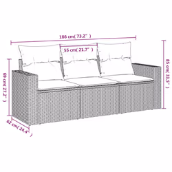VidaXL 3251000 panca da esterno Malacca, Acciaio