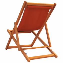 VidaXL 3214491 sedia da esterno Terrazzo Seduta imbottita Eucalipto, Poliestere Rosso - Vista aggiuntiva 6