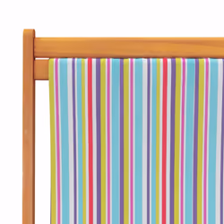 VidaXL 3214494 sedia da esterno Terrazzo Seduta imbottita Eucalipto, Poliestere Multicolore - Vista aggiuntiva 8