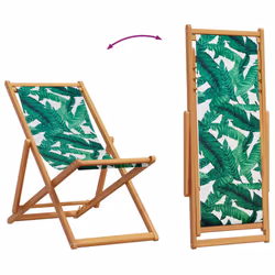 VidaXL 3214500 sedia da esterno Terrazzo Eucalipto, Poliestere Verde - Vista aggiuntiva 7