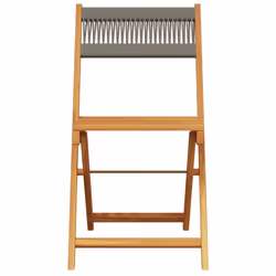 VidaXL 3214604 sedia da esterno Terrazzo Seduta imbottita Legno di acacia Grigio - Vista aggiuntiva 5