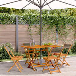 VidaXL 3214605 sedia da esterno Terrazzo Seduta imbottita Legno di acacia Grigio