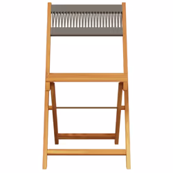 VidaXL 3214605 sedia da esterno Terrazzo Seduta imbottita Legno di acacia Grigio - Vista aggiuntiva 4