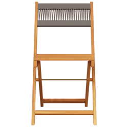VidaXL 3214606 sedia da esterno Terrazzo Seduta imbottita Legno di acacia Grigio - Vista aggiuntiva 4