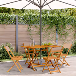 VidaXL 3214617 sedia da esterno Terrazzo Seduta imbottita Legno di acacia, Poliestere Grigio talpa - Vista aggiuntiva 2
