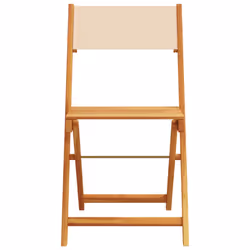 VidaXL 3214620 sedia da esterno Terrazzo Seduta imbottita Legno di acacia, Poliestere Beige - Vista aggiuntiva 4
