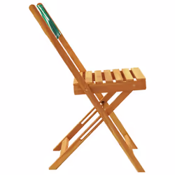 VidaXL 3214624 sedia da esterno Terrazzo Seduta imbottita Legno di acacia, Poliestere Verde - Vista aggiuntiva 5