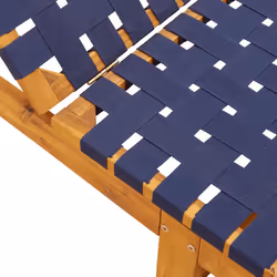VidaXL 3214212 sedia da esterno Salone Legno di acacia, Tessuto Blu, Marrone - Vista aggiuntiva 6