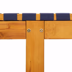 VidaXL 3214215 sedia da esterno Salone Legno di acacia Blu, Marrone - Vista aggiuntiva 6