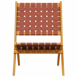 VidaXL 3214220 sedia da esterno Terrazzo Legno di acacia Marrone, Rosso - Vista aggiuntiva 3