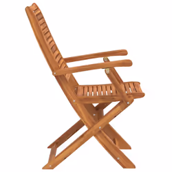 VidaXL 3214475 sedia da esterno Terrazzo Seduta imbottita Legno di acacia - Vista aggiuntiva 5