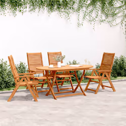VidaXL 3214477 sedia da esterno Terrazzo Seduta imbottita Legno di acacia - Vista aggiuntiva 2