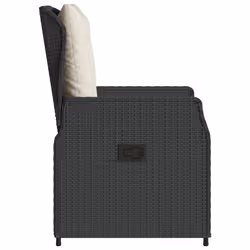 VidaXL 368661 sedia da esterno Terrazzo Seduta imbottita Rattan sintetico, Acciaio Crema, Bianco - Vista aggiuntiva 6