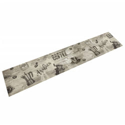 Tappeto da Cucina Lavabile Grigio Caffè 60x300 cm in Velluto vidaXL