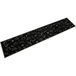 Vidaxl - Tappeto da Cucina Lavabile Nero Mattutino 60x300 cm in Velluto 54105