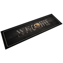 Vidaxl - Tappeto da Cucina Lavabile Testo Caffè 45x150 cm in Velluto 91731