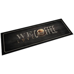 Vidaxl - Tappeto da Cucina Lavabile Testo Caffè 60x180 cm in Velluto 40641
