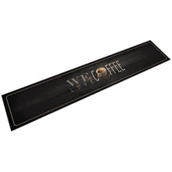 Vidaxl - Tappeto da Cucina Lavabile Testo Caffè 60x300 cm in Velluto 23095