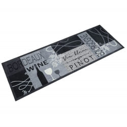 Vidaxl - Tappeto da Cucina Lavabile Grigio Vino 60x180 cm in Velluto 66592