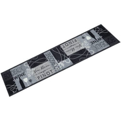 Vidaxl - Tappeto da Cucina Lavabile Grigio Vino 60x300 cm in Velluto 69969