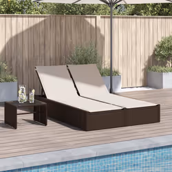 VidaXL 368629 sedia da esterno Salone Seduta imbottita Rattan sintetico, Acciaio Crema, Bianco
