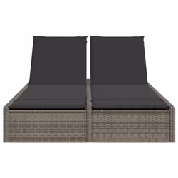 VidaXL 368630 sedia da esterno Salone Seduta imbottita Rattan sintetico, Acciaio Grigio - Vista aggiuntiva 3